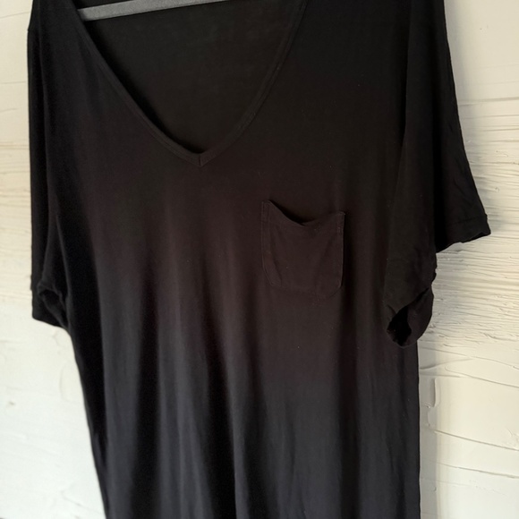 Wilfred | M | Black Loose Fit Deep V Tee - Picture 5 of 6